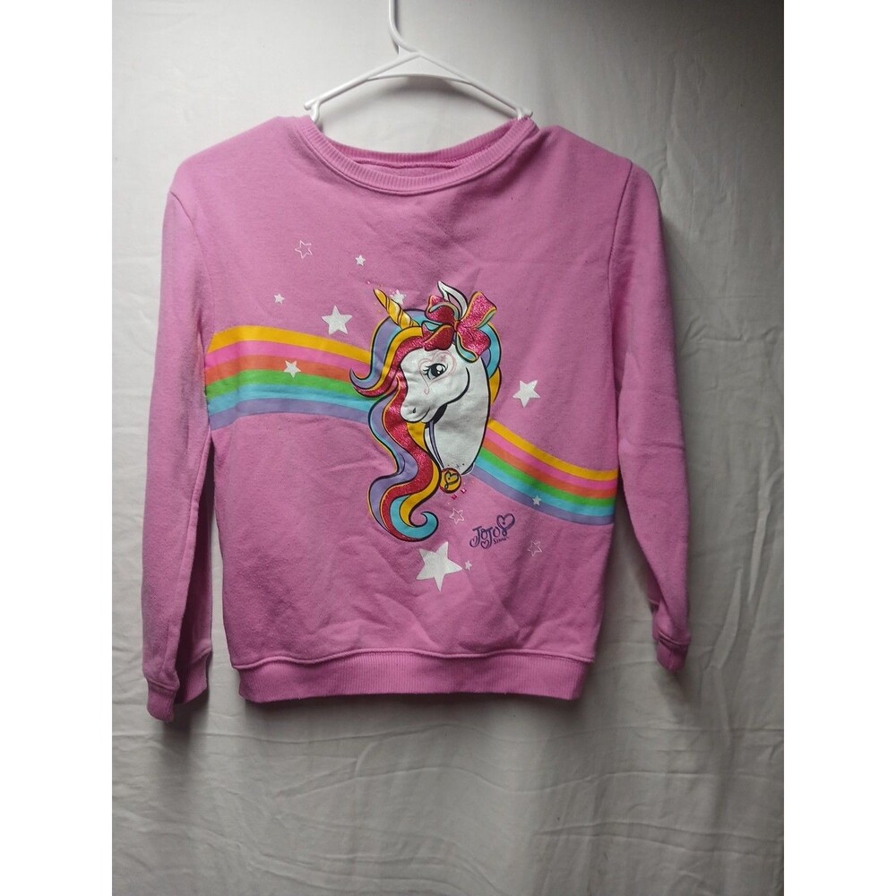 Jojo Siwa Unicorn Sweater Pink L 10/12